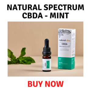CBDA tincture mint flavor