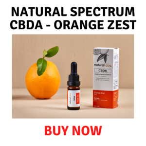 CBDA tincture orange flavor