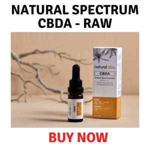 CBDA tincture raw flavor