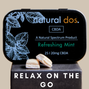 Raw CBDA oil breath mints