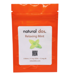 Relaxing CBDA Breath Mint with Delta 8 THC – 240mg Sample