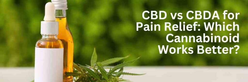 cbd vs cbda for pain
